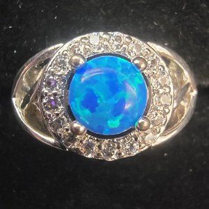 2ct Fashion Blue Opal Rings